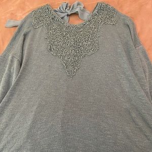 Teal Maurice’s long sleeve sweater